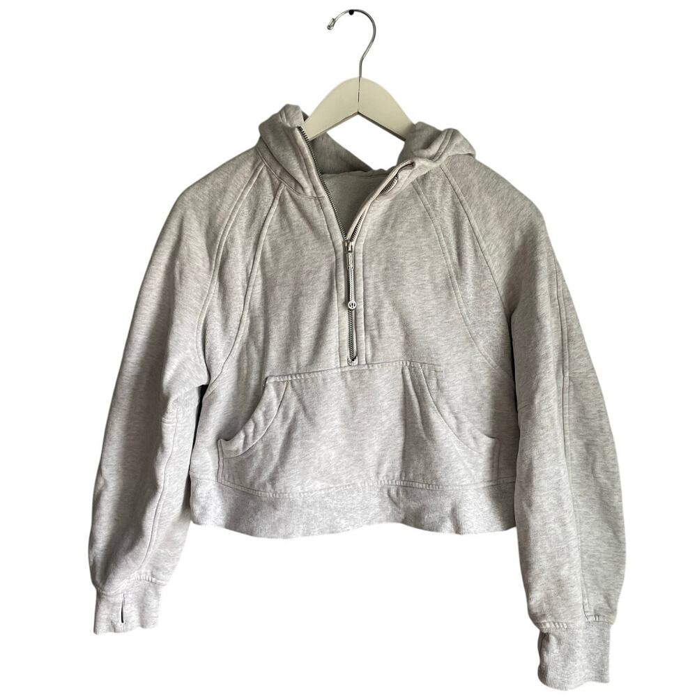 Lululemon Scuba Oversized Half-Zip Hoodie Pullover Grey XS/S
